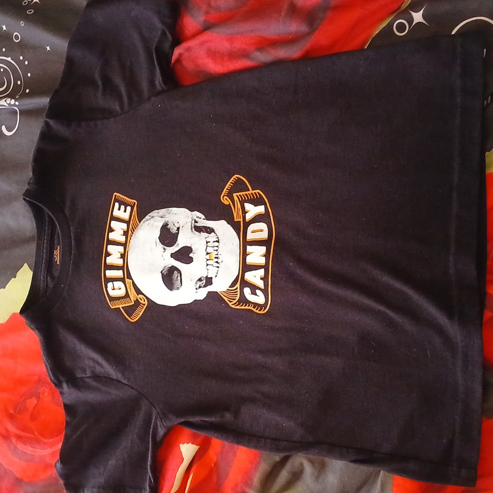 Celebrate! Halloween 'Gimme Candy' skeleton boys shirt M